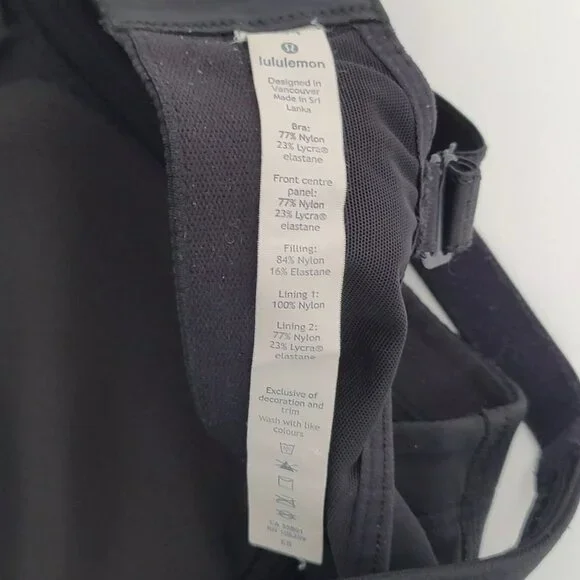 2 Lululemon Womens High Impact Sport Bras Lot 34C Wireless Athletic 106259